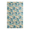 Aqua daisy meadow large silk scarf