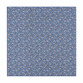 Blue ditsy floral Silk Square Scarf flat lay