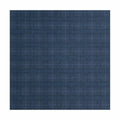 Blue plaid Silk Square Scarf flat lay view