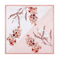 Blush blossom branch Silk Square Scarf flat lay