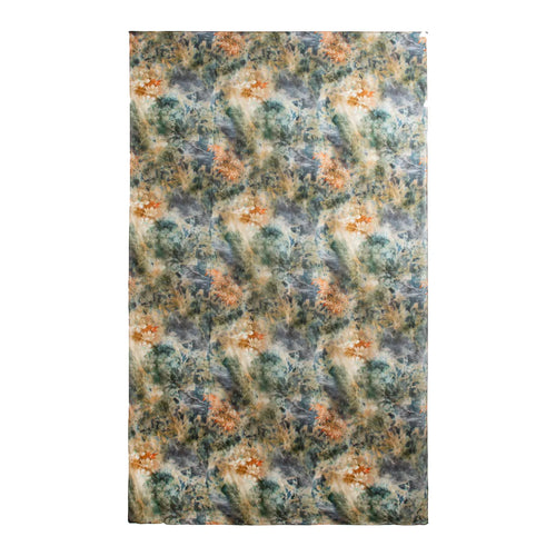 Emerald botanical haze large silk scarf pattern