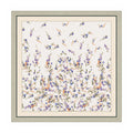 Lavender vine Silk Square Scarf full pattern view