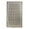 Olive gray botanical lace large silk scarf