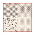Vintage star dot Silk Square Scarf full pattern