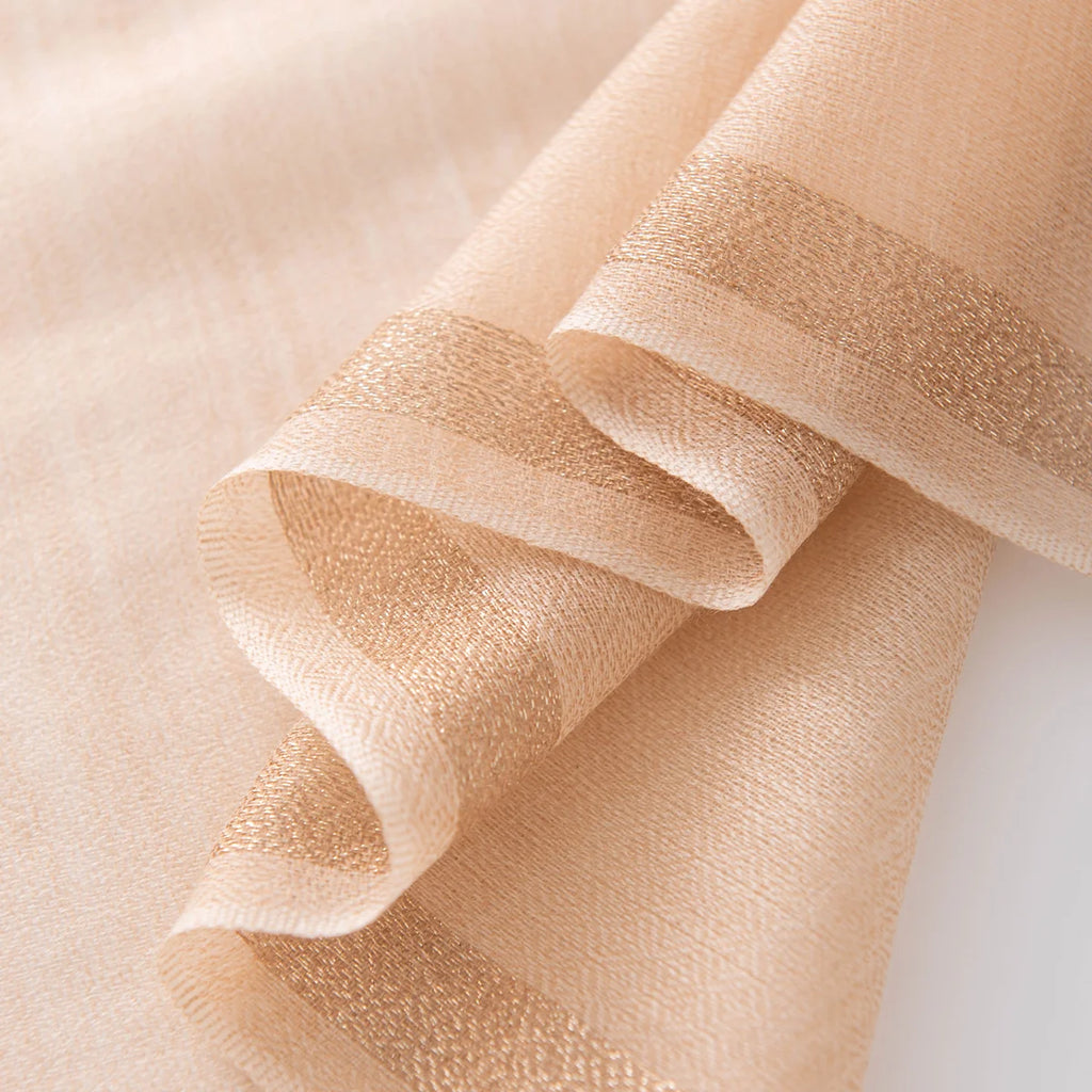 Open Weave Frayed Edge Wool Scarf