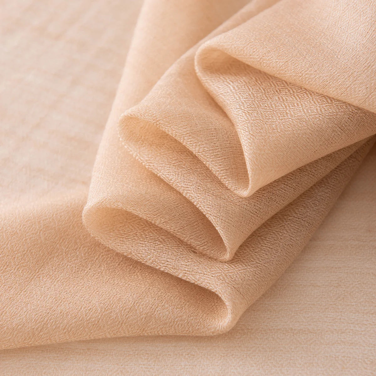 Open Weave Frayed Edge Wool Scarf