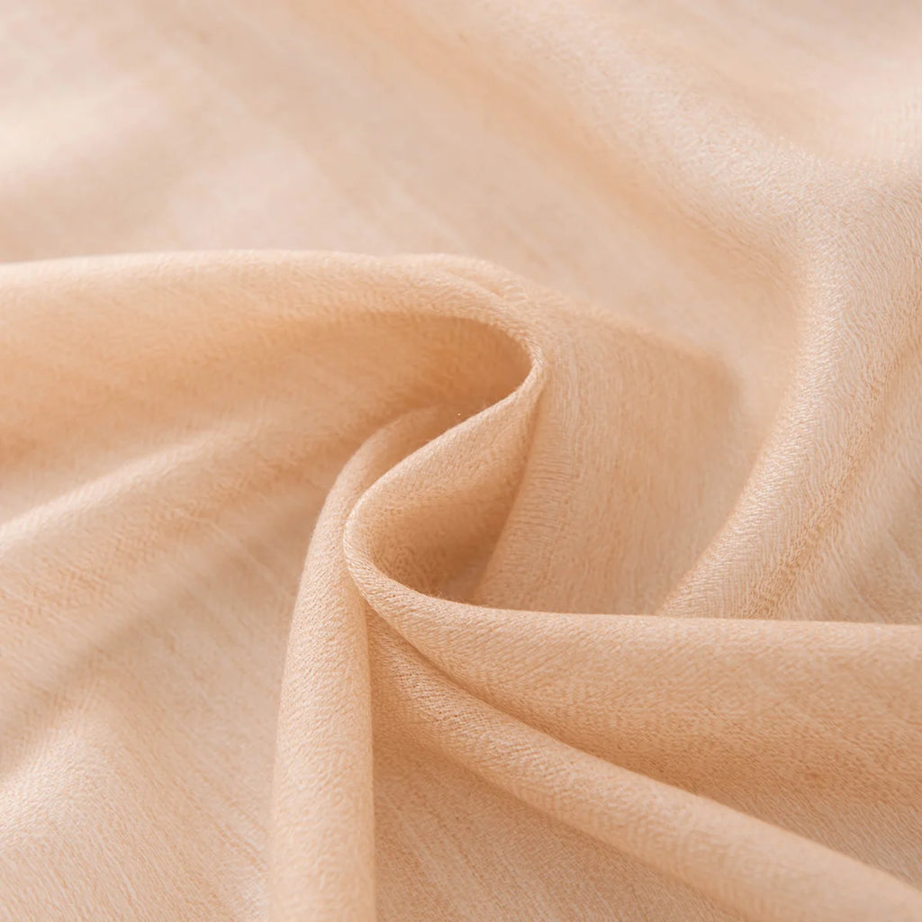 Open Weave Frayed Edge Wool Scarf