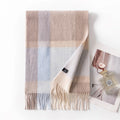 Broadband Check Wool Scarf