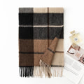 Maillard Plaid Cashmere Scarf