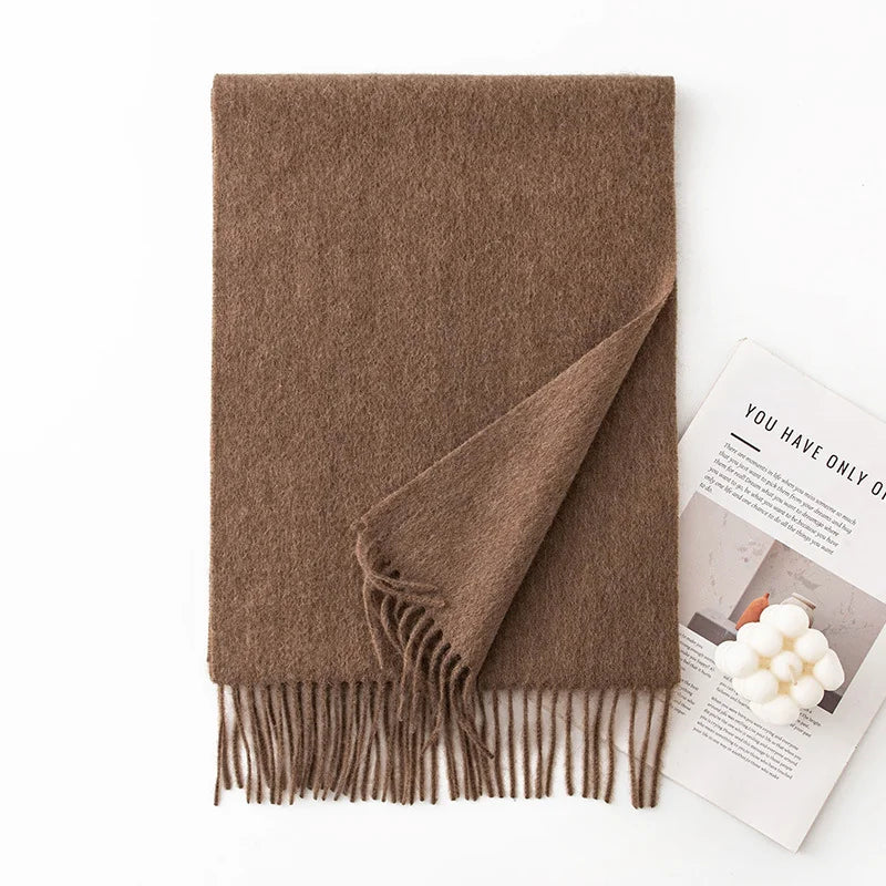 Classic Fringe Cashmere Scarf