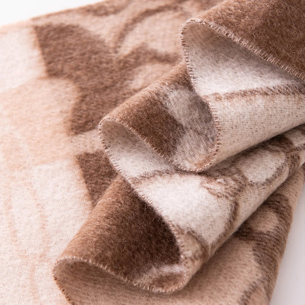 Equestrian Motif Cashmere Scarf