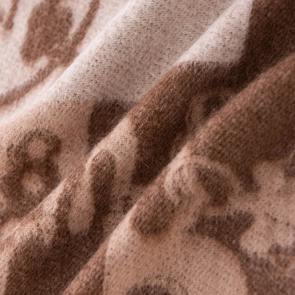 Equestrian Motif Cashmere Scarf