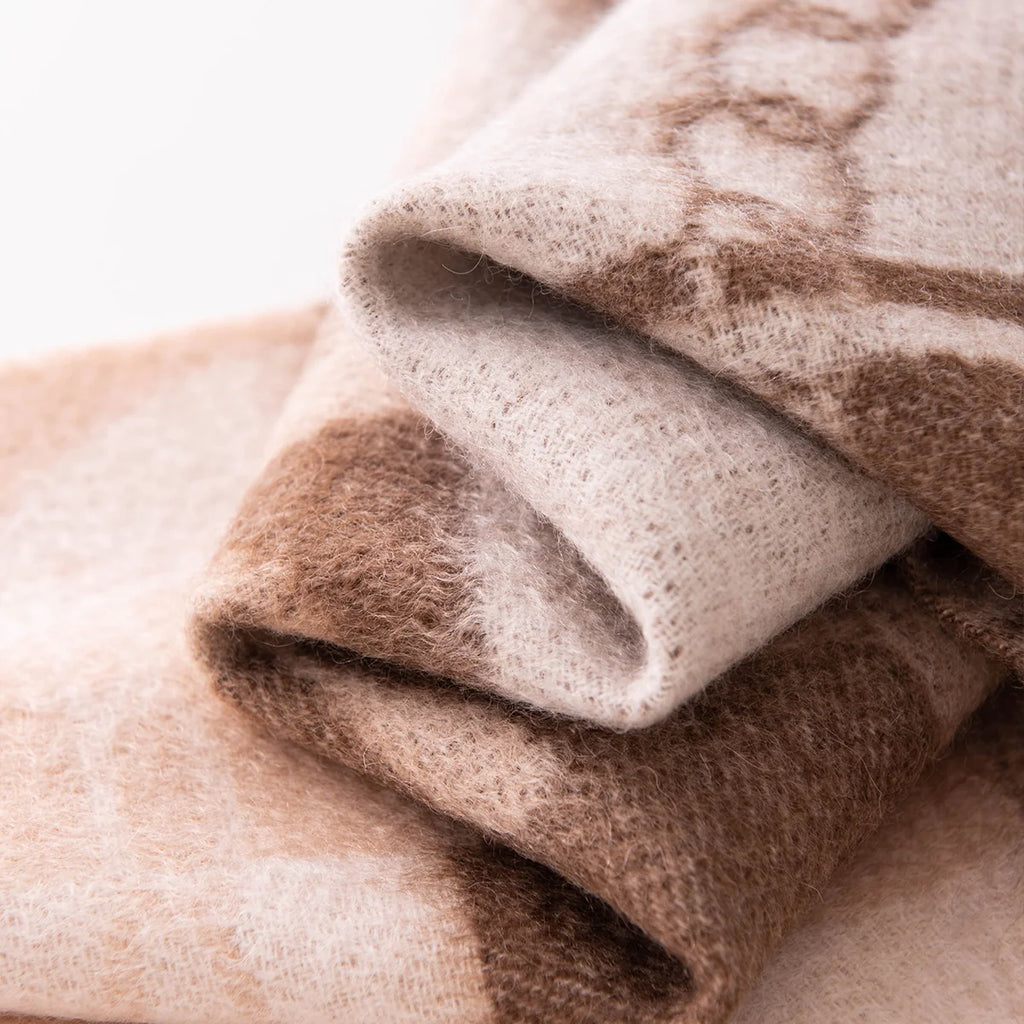 Equestrian Motif Cashmere Scarf