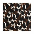 Leopard Print Square Cashmere Shawl
