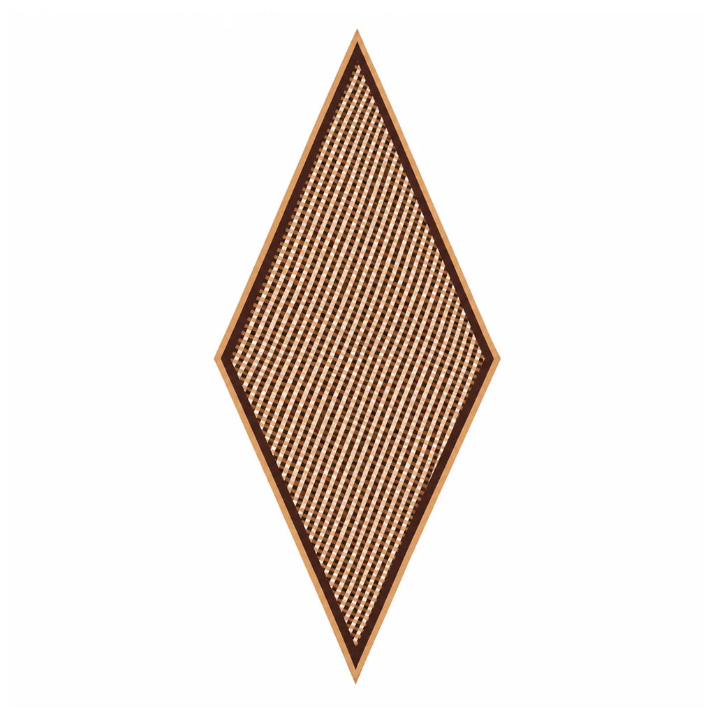 Gingham Diamond Wool Scarf