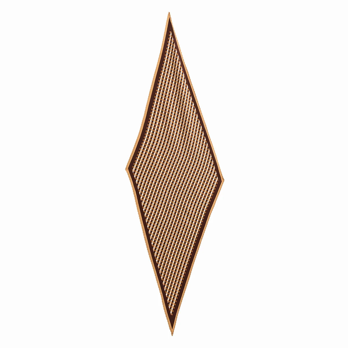Gingham Diamond Wool Scarf