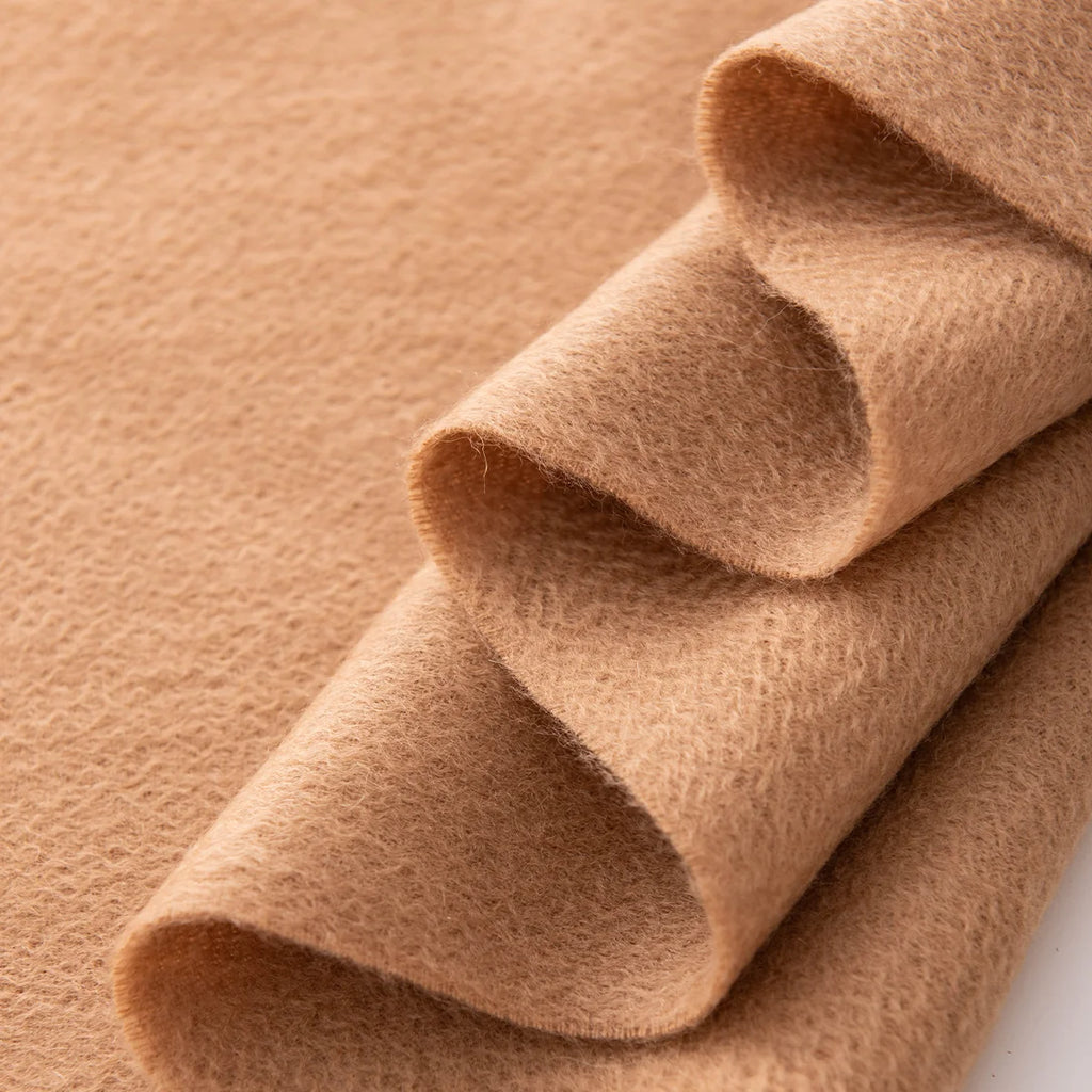 Heavyweight Brushed Fringe Cashmere Scarf