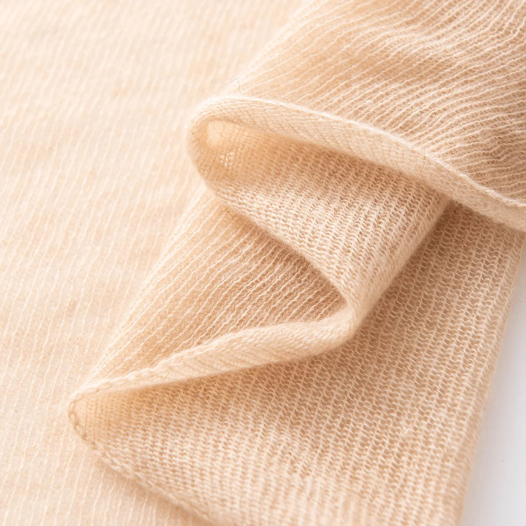 Fine Knit Oversized Cashmere Scarf
