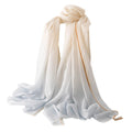 Textured Contrast Trim Wool Scarf