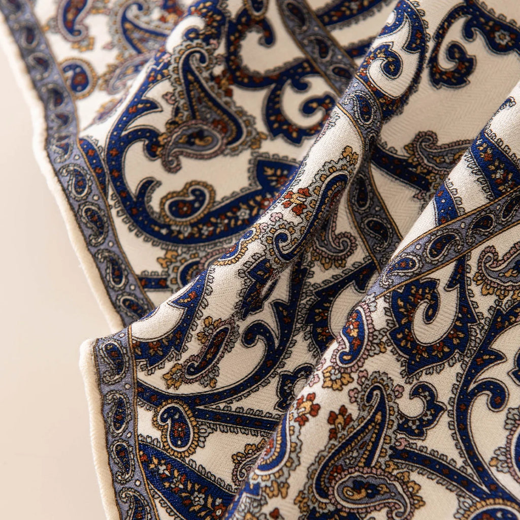 Ornate Paisley Wool Scarf