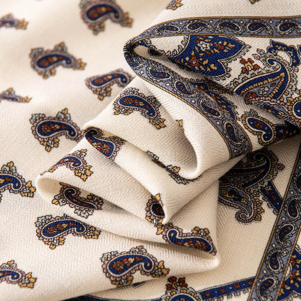 Ornate Paisley Wool Scarf