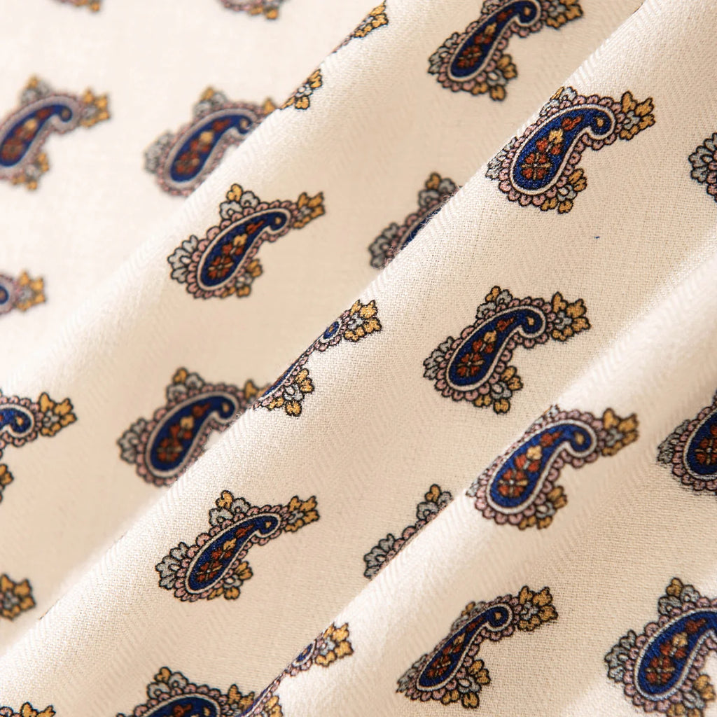 Ornate Paisley Wool Scarf
