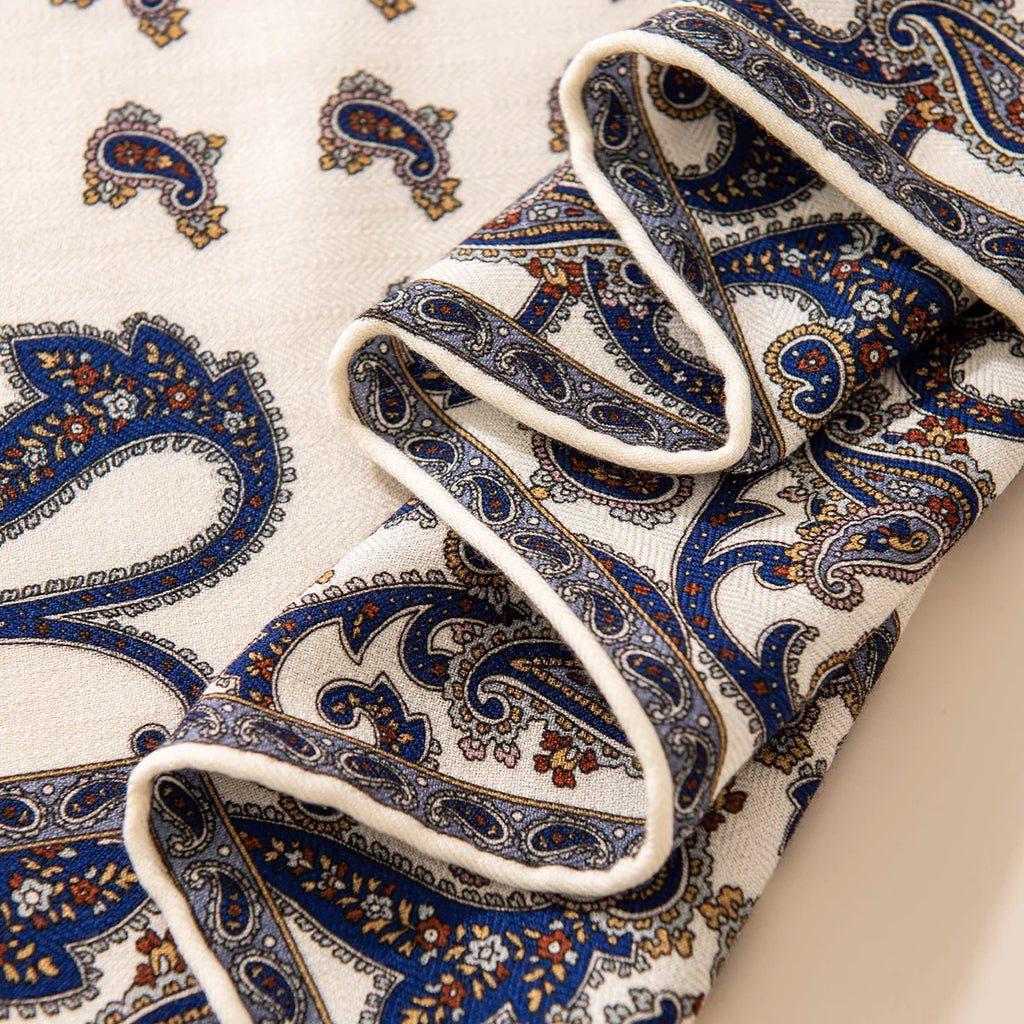 Ornate Paisley Wool Scarf