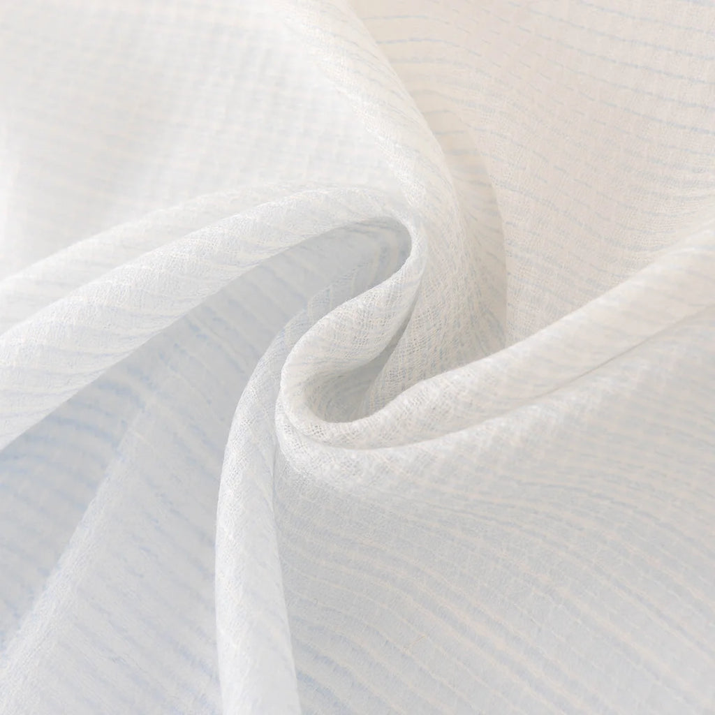 Textured Contrast Trim Wool Scarf