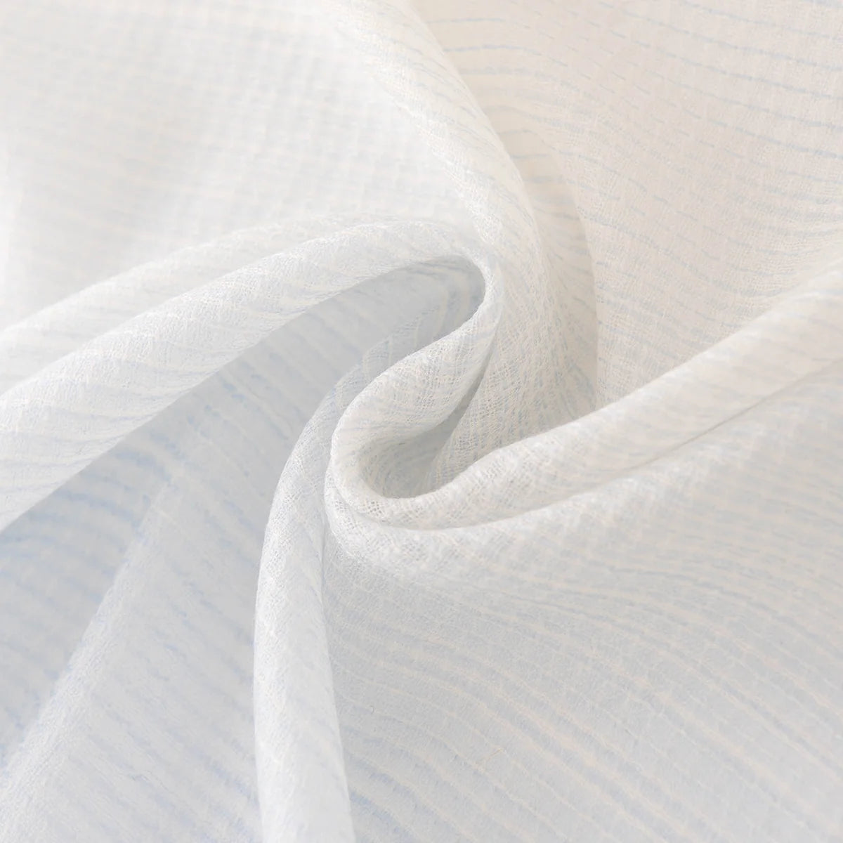 Textured Contrast Trim Wool Scarf