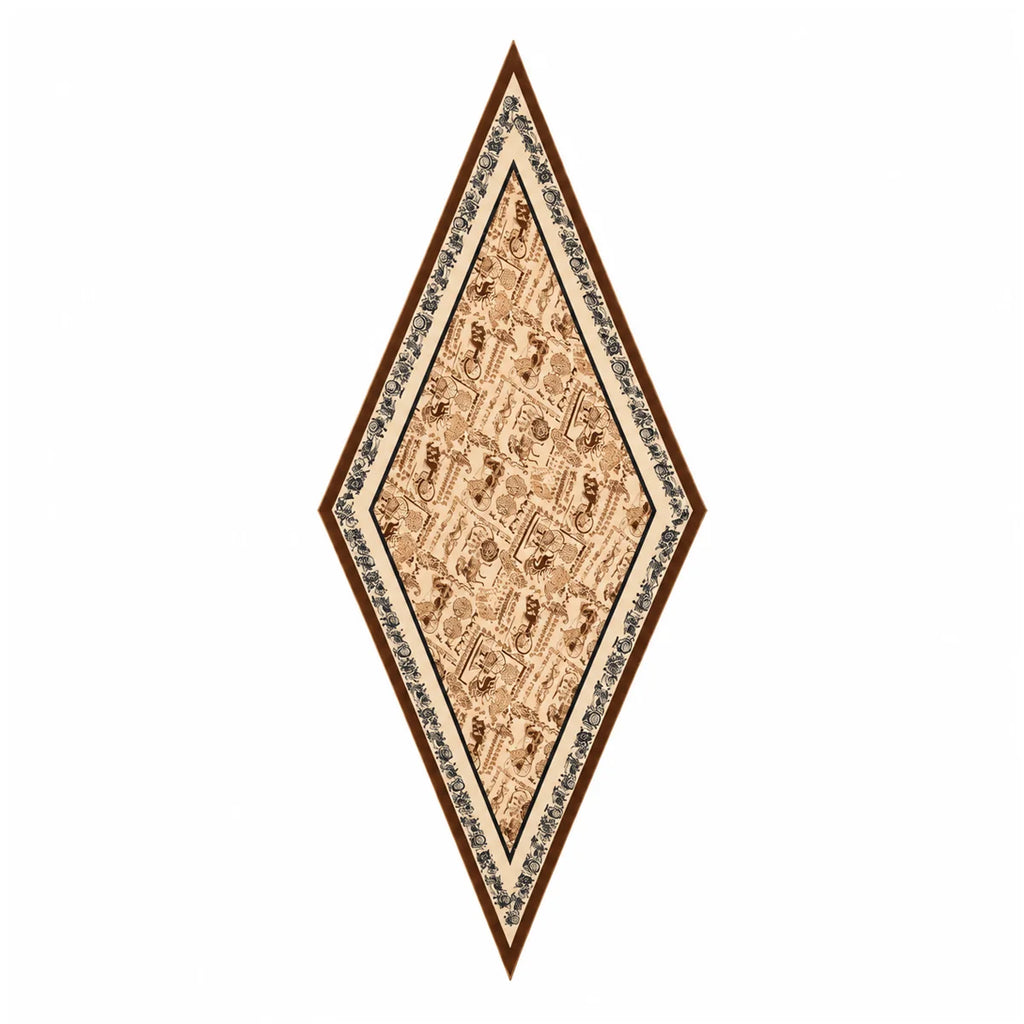 Carriage Print Wool Scarf