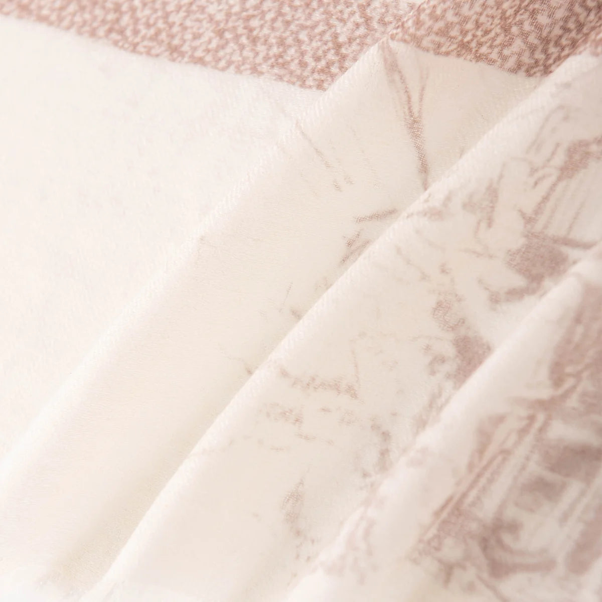 Scenic Sketch Print Cashmere Scarf