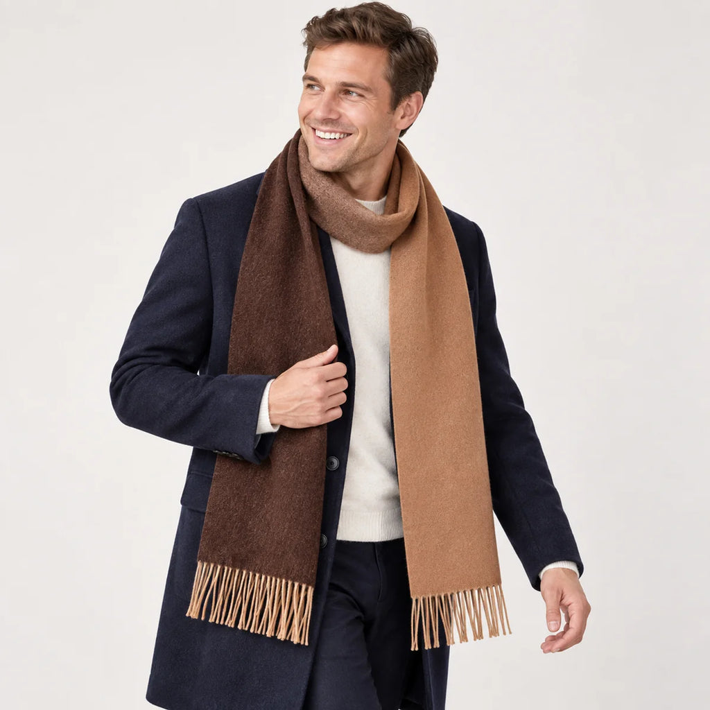 Ombre Fringe Wool Scarf