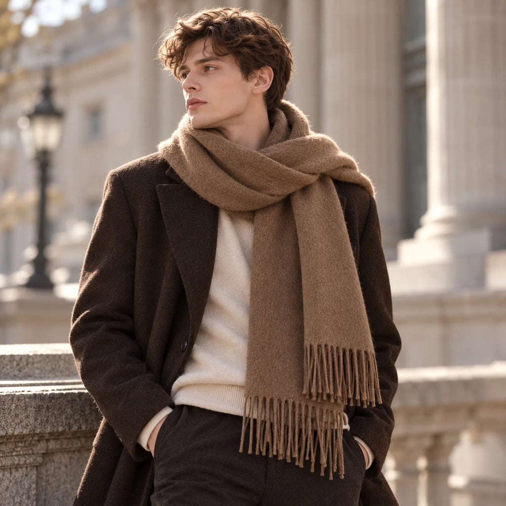 Classic Fringe Cashmere Scarf