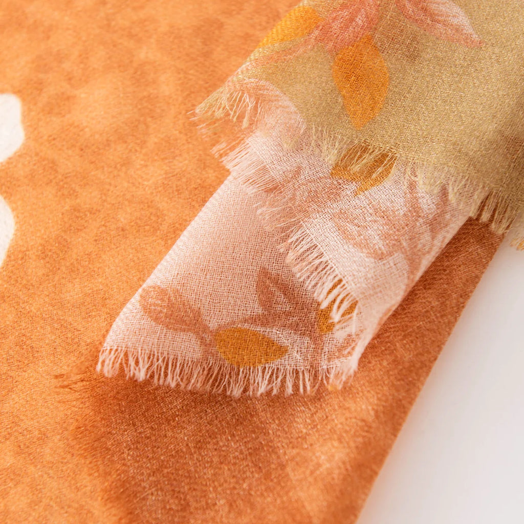 Floral Patchwork Cashmere Square Scarf