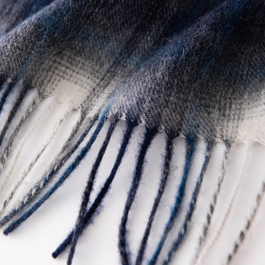 Brushed Plaid Wool Scarf