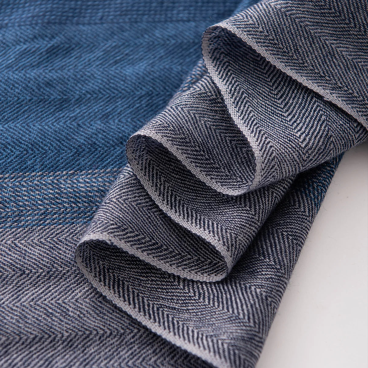 Herringbone Color Block Cashmere Scarf