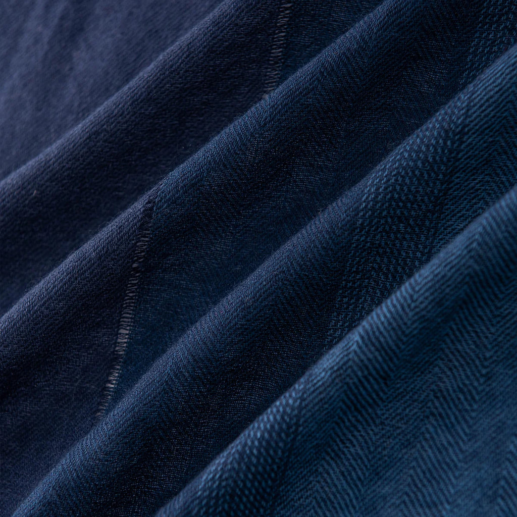 Herringbone Color Block Cashmere Scarf