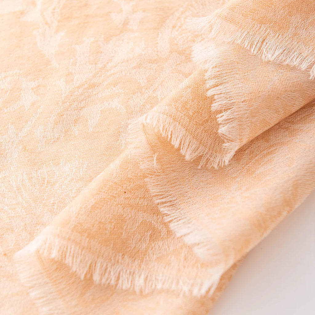 Jacquard Square Cashmere Shawl