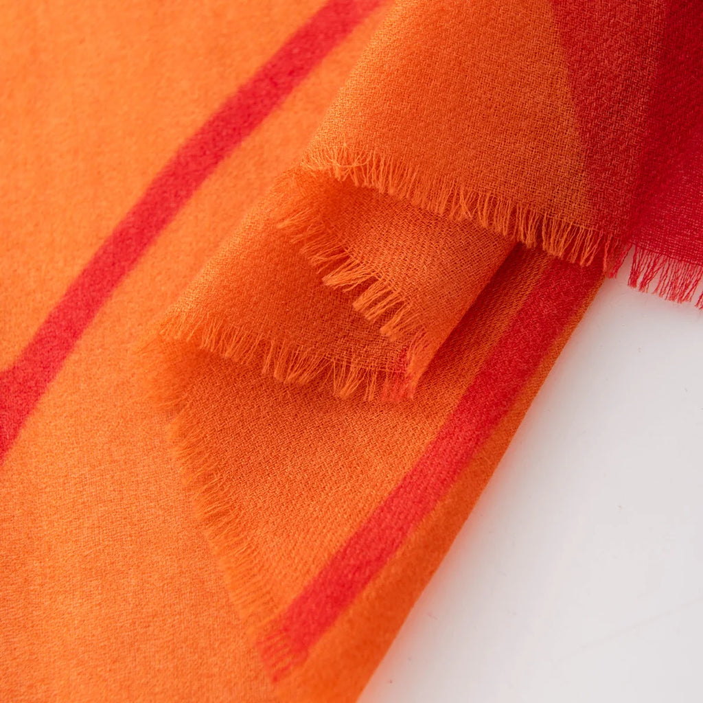 Sunflower Print Cashmere Square Scarf