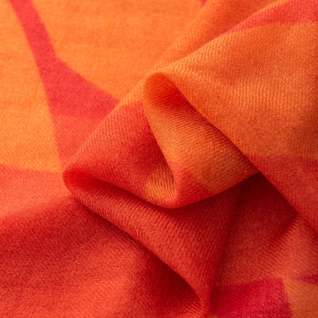 Sunflower Print Cashmere Square Scarf
