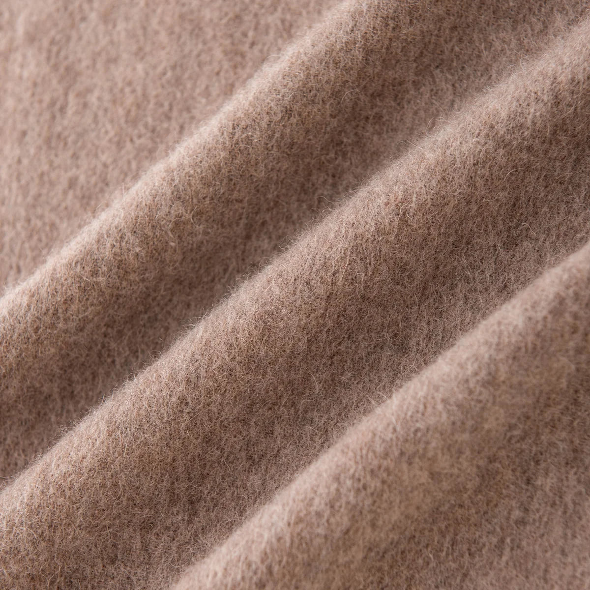 Soft Brushed Fringe Wool Scarf